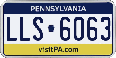 PA license plate LLS6063