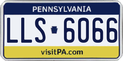 PA license plate LLS6066