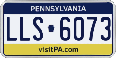 PA license plate LLS6073