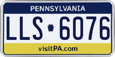 PA license plate LLS6076