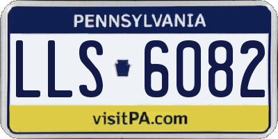PA license plate LLS6082