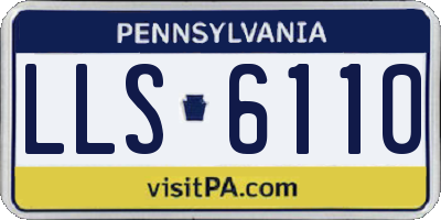 PA license plate LLS6110