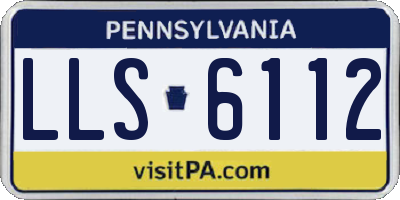 PA license plate LLS6112