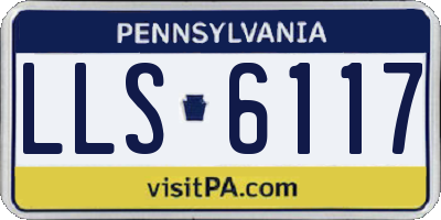 PA license plate LLS6117