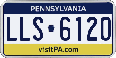 PA license plate LLS6120