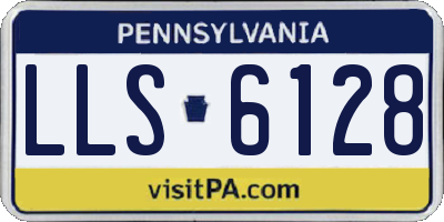 PA license plate LLS6128