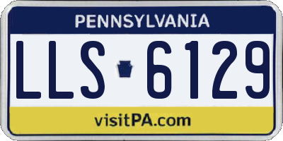 PA license plate LLS6129