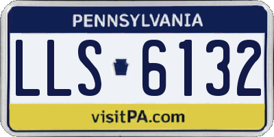 PA license plate LLS6132