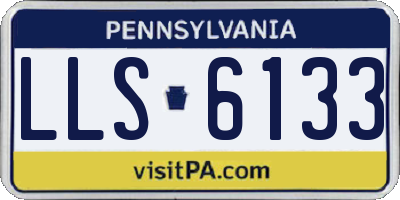 PA license plate LLS6133