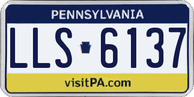 PA license plate LLS6137