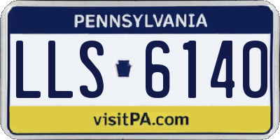 PA license plate LLS6140