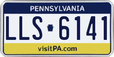 PA license plate LLS6141
