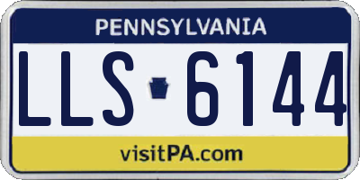 PA license plate LLS6144
