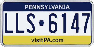 PA license plate LLS6147