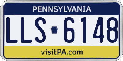 PA license plate LLS6148