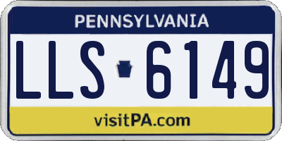 PA license plate LLS6149