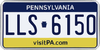 PA license plate LLS6150