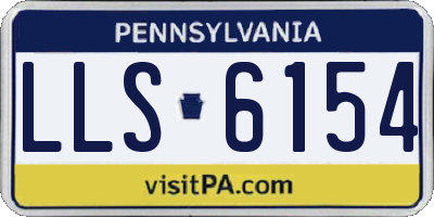 PA license plate LLS6154