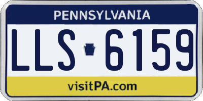 PA license plate LLS6159