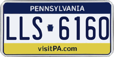 PA license plate LLS6160