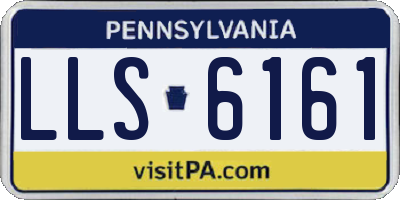 PA license plate LLS6161