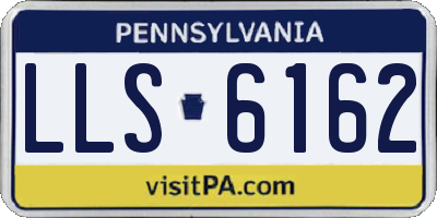 PA license plate LLS6162