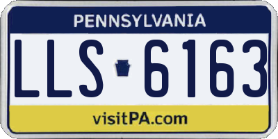 PA license plate LLS6163