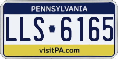 PA license plate LLS6165