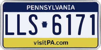 PA license plate LLS6171
