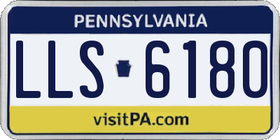 PA license plate LLS6180