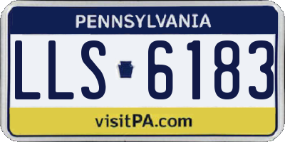 PA license plate LLS6183
