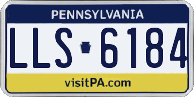 PA license plate LLS6184