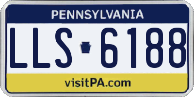 PA license plate LLS6188