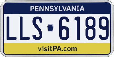 PA license plate LLS6189