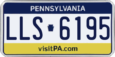 PA license plate LLS6195