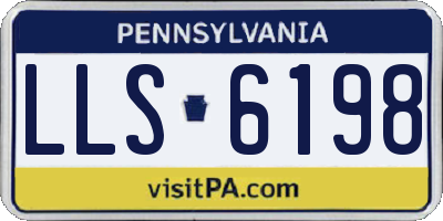 PA license plate LLS6198
