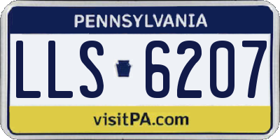 PA license plate LLS6207