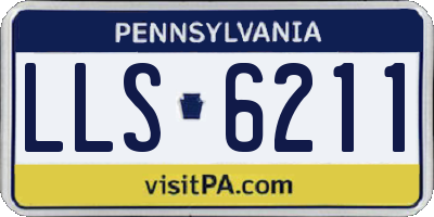 PA license plate LLS6211