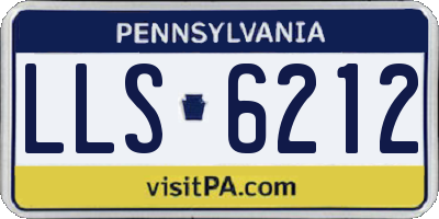 PA license plate LLS6212