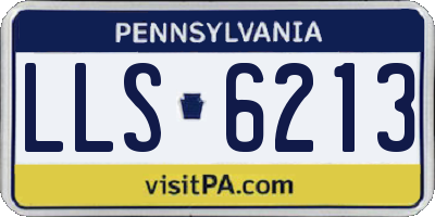 PA license plate LLS6213