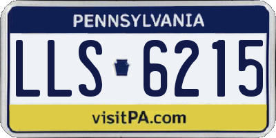 PA license plate LLS6215
