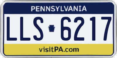 PA license plate LLS6217