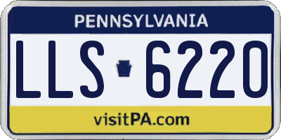 PA license plate LLS6220