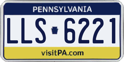 PA license plate LLS6221