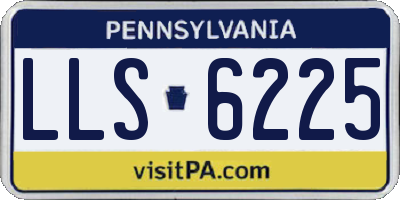 PA license plate LLS6225