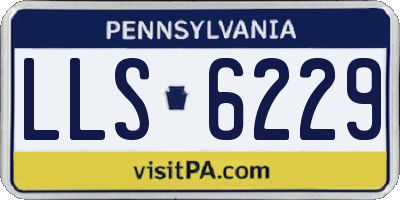 PA license plate LLS6229