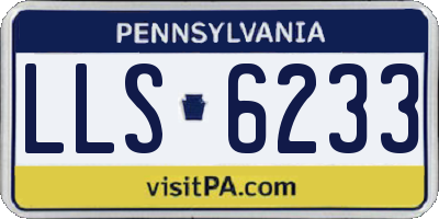 PA license plate LLS6233