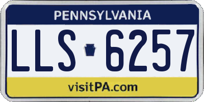 PA license plate LLS6257