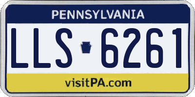 PA license plate LLS6261