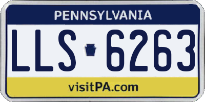 PA license plate LLS6263